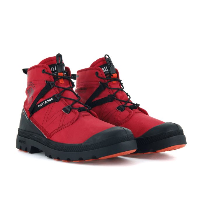 Dámské Boty Palladium Pampa Travel Lite+ Nepromokavé Červené | CZ BPL-97G